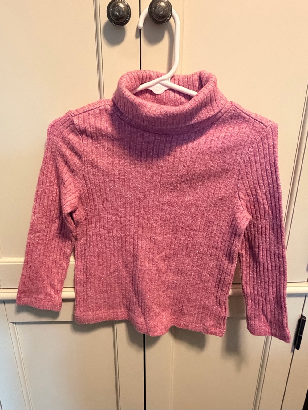 Old Navy Girls Pink Ribbed Turtleneck Sweater Size 3T